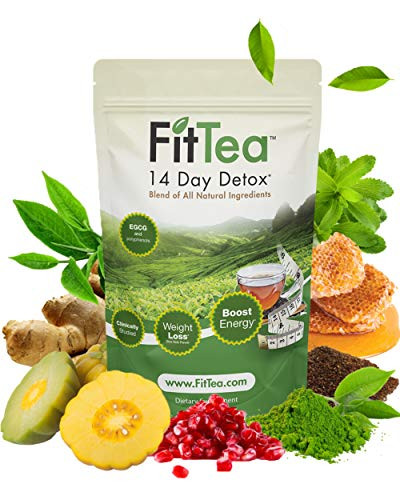Fit Tea 14 Day Detox Herbal Weight Loss Tea- Natural Weight Loss, Body Cleanse and Appetite Control