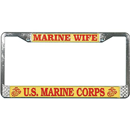 Honor Country Marine Wife License Plate Frame Honor Country Marine Wife License Plate Frame