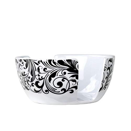 Michel Design Works Melamine Serveware Sponge Holder, Black Florentine