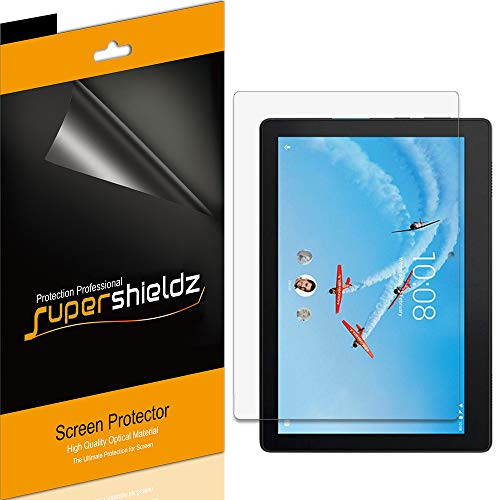 (3 Pack) Supershieldz for Lenovo Tab E10 (10.1 inch) Screen Protector, High Definition Clear Shield (PET)