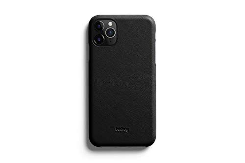 Bellroy Phone Case for iPhone 11 Pro Max (Leather iPhone 11 Cover, Super Slim Profile, Soft Microfiber Lining) - Black