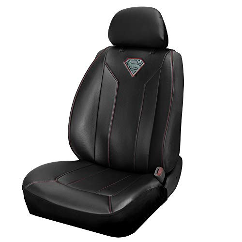 Plasticolor 008677R01 Superman 3 Piece Premium Sideless Seat Cover for Car Truck or SUV