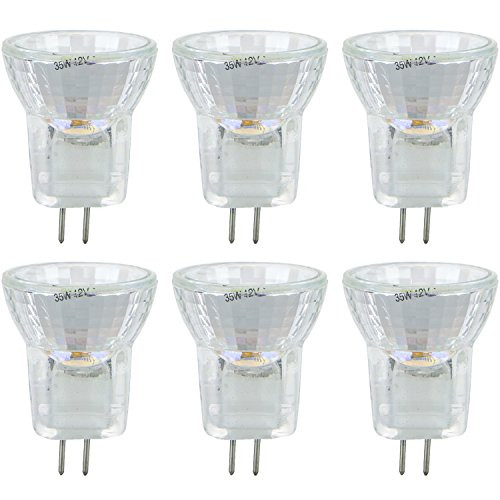 Sunlite 20MR8/CG/G4/FL/12V/6PK Halogen 20W 12V MR8 Quartz Reflector Floodlight Light Bulbs (6 Pack)