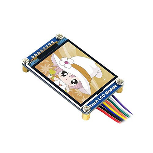 Waveshare 2inch LCD Display Module IPS Screen 240×320 Resolution Onboard Driver ST7789 SPI Interface RGB, 262K Color with Examples for Raspberry Pi/Jetson Nano/Arduino/STM32