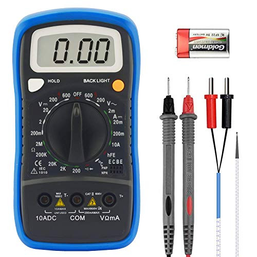 Digital Multimeter ANNMETER AN-838L Manual Range Diode Volt Ohm Amp Temperature Transistor Electric Tester with AC DC Meter