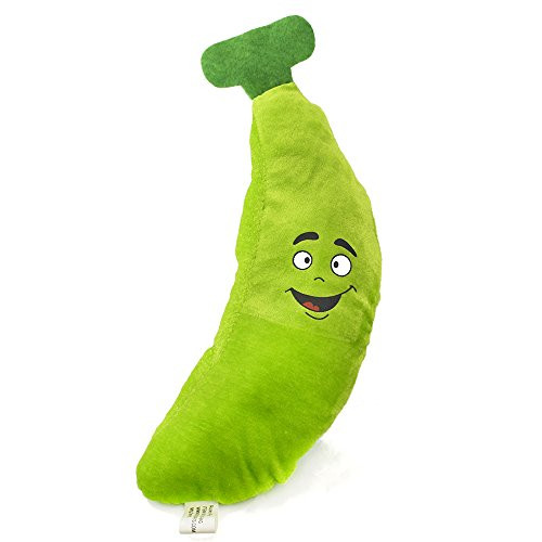 Plush Banana Throw Pillow 12" Stuffed Toy Banana Doll (Green)