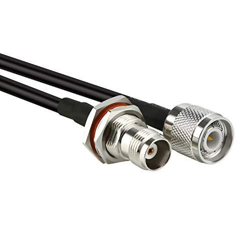 MWRF Source TNC Male to TNC Female Bulkhead O-Ring RG58 Cable (3 FT)