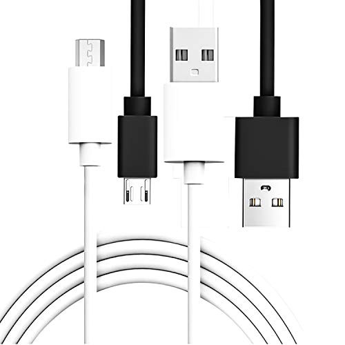 Compatible for Xbox One Controller Quick Charger Charging Cable, Micro USB 2.0 Data Sync Cord Compatible for Xbox One S/X Controller (6.6FT 2 Pack)