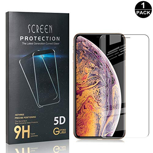 Bear Village Screen Protector for iPhone 11 Pro Max 6.5, 9H Hardness Tempered Glass Screen Protector Film for iPhone 11 Pro Max 6.5, Anti Scratches, Ultra Thin, 1 Pack
