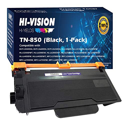 (Pack of 1 High Yield Black) HI-VISION HI-YIELDS Compatible TN-820 TN820 TN-850 TN850 Toner Cartridge Replacement,Suitable for HL-L5200DW,HL-L6200DW,MFC-L5700DW,MFC-L5800DW,MFC-L6750DW,MFC-L6800DW (Pack of 1 High Yield Black) HI-VISION HI-YIELDS Compatible TN-820 TN820 TN-850 TN850 Toner Cartridge Replacement,Suitable for HL-L5200DW,HL-L6200DW,MFC-L5700DW,MFC-L5800DW,MFC-L6750DW,MFC-L6800DW