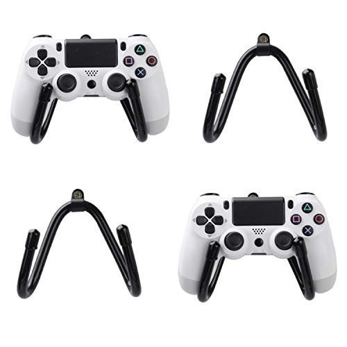 4 Pack Small Universal Game Controller Organizer Wall Mount Holder Hanger Rack Hook Stand for PS4 Xbox One Switch Pro Game Controller - Not Include Game Controllers