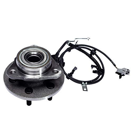 TUCAREST 515008 Front Left Wheel Bearing and Hub Assembly Compatible With 1997-2004 Dodge Dakota 98 99 00 01 02 03 Durango (4-Wheel ABS Models Only) [4WD 4x4 6 Lug W/ABS]