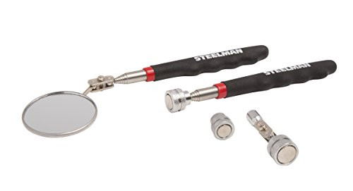 STEELMAN 41813 4-Piece Magnetic Pick Up and Inspection Tool Kit