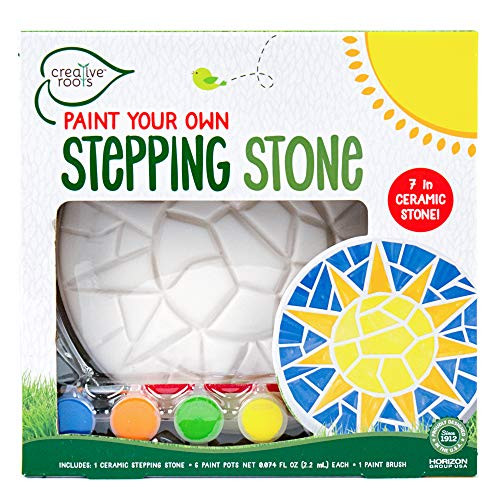Creative Roots Paint Your Own Mosaic Sun Stepping Stone by Horizon Group USA