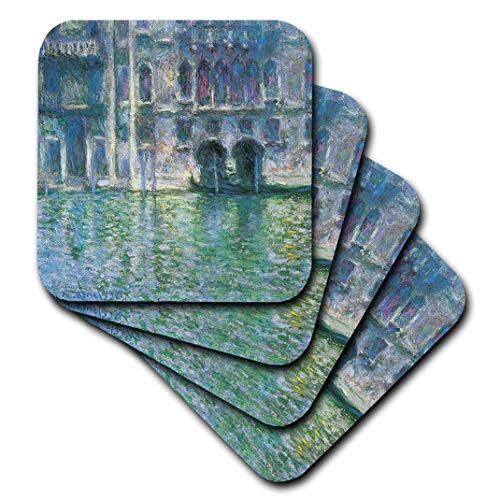 3dRose CST_126633_2 Palazzo De Mula Venice Italy by Claude Monet 1908 Soft Coasters, Set of 8 3dRose CST_126633_2 Palazzo De Mula Venice Italy by Claude Monet 1908 Soft Coasters, Set of 8