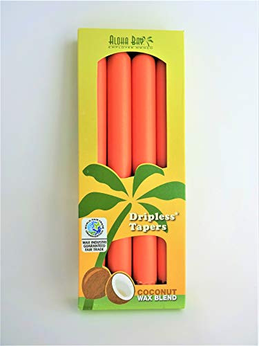 Aloha Bay Candle 9" Taper Burnt Orange