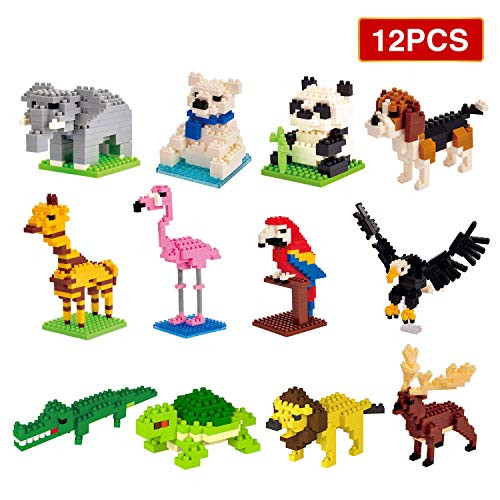 12PCS Party Favors for Kids Mini Animals Building Blocks for Kids Prizes Birthday Gifts Goodie Bag Fillers 12PCS Party Favors for Kids Mini Animals Building Blocks for Kids Prizes Birthday Gifts Goodie Bag Fillers