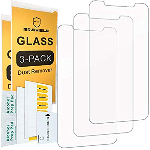 [3-Pack]-Mr.Shield for iPhone Xs Max/iPhone 11 Pro Max [Tempered Glass] Screen Protector [Japan Glass with 9H Hardness] with Lifetime Replacement