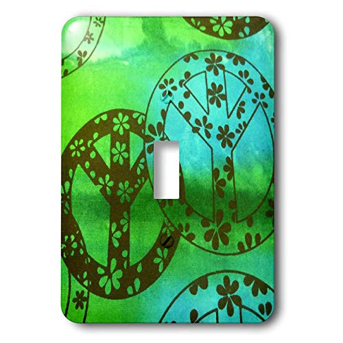 3dRose lsp_29720_1 Peace In Green n Aqua Toggle Switch 3dRose lsp_29720_1 Peace In Green n Aqua Toggle Switch