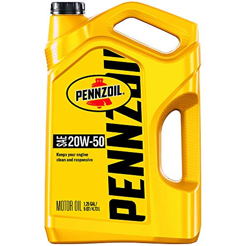 Pennzoil 550045212 5 quart 20W-50 Motor Oil (SN Jug)