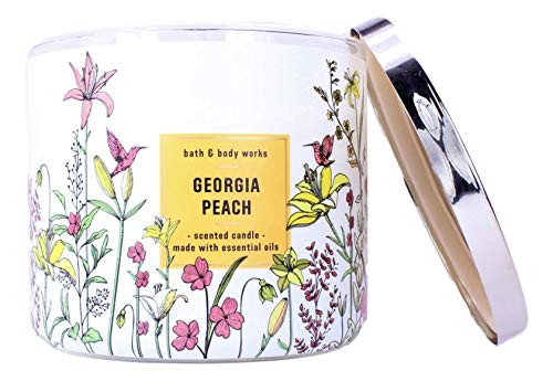 White Barn Bath and Body Works Georgia Peach 3 Wick Scented Candle 14.5 Ounce (2020)