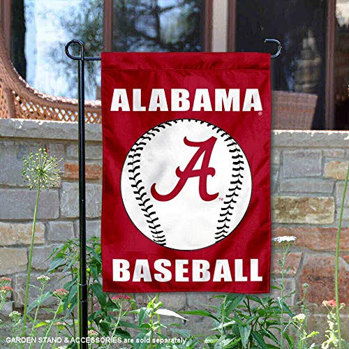 College Flags & Banners Co. Alabama Crimson Tide Baseball Garden Flag College Flags & Banners Co. Alabama Crimson Tide Baseball Garden Flag
