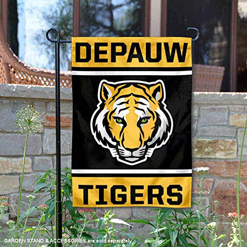 College Flags & Banners Co. DePauw Tigers Double Sided Garden Flag College Flags & Banners Co. DePauw Tigers Double Sided Garden Flag