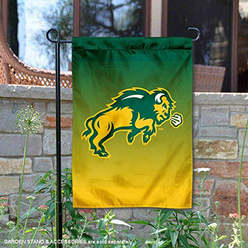 North Dakota State Bison Gradient Colors Garden Flag and Banner