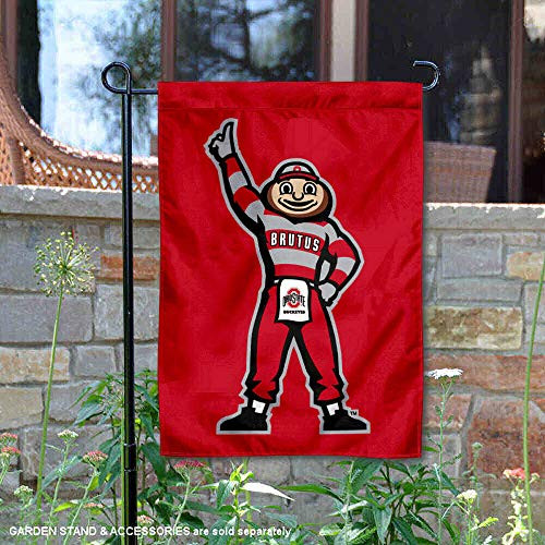 College Flags & Banners Co. Ohio State Buckeyes Standing Brutus Garden Flag