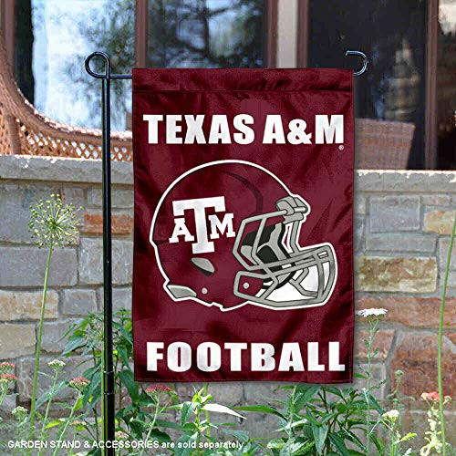 Texas A&M Aggies Helmet Garden Flag and Yard Banner