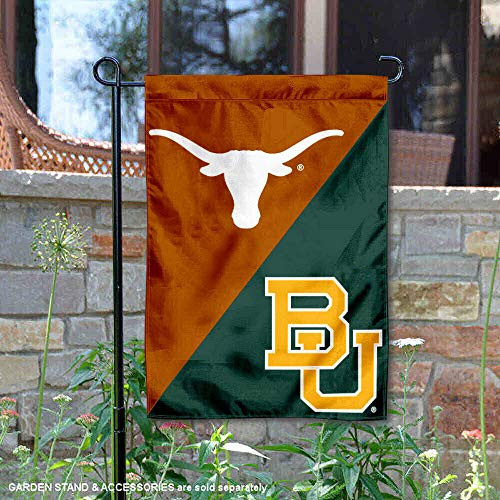Texas vs. Baylor House Divided Garden Flag Banner