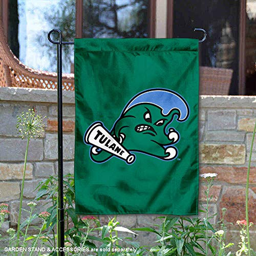 College Flags & Banners Co. Tulane Green Wave Angry Wave Garden Flag