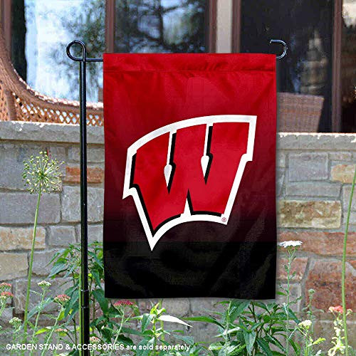 Wisconsin Badgers Gradient Colors Garden Flag and Banner