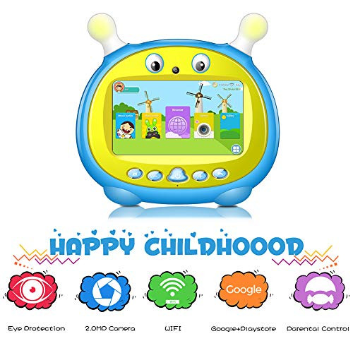 Kids Tablet 7 inch Android Kids Tablet PC Quad Core for Kids Edition Tablet PC with WiFi Camera IPS Safety Eye Protection Screen 1GB 16GB Storage