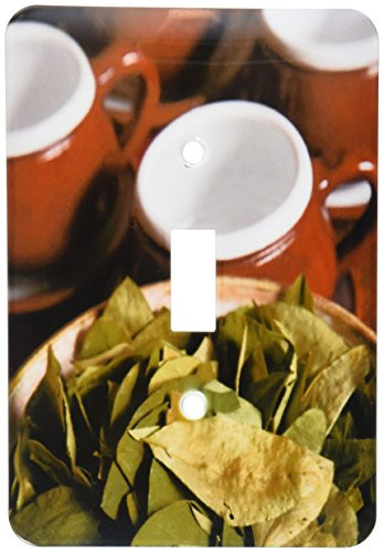 3dRose LLC lsp_86965_1 Peru, Cuzco Coca Leaves and Tea Cups Sa17 Bja0152 Jaynes Gallery Single Toggle Switch