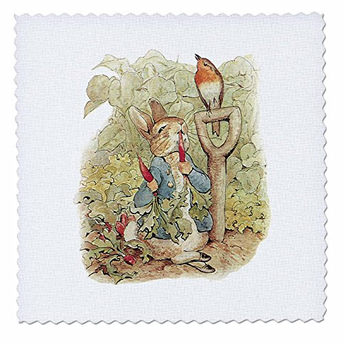 3dRose qs_110164_4 Peter Rabbit in The Garden-Vintage Art-Quilt Square, 12 by 12-Inch 3dRose qs_110164_4 Peter Rabbit in The Garden-Vintage Art-Quilt Square, 12 by 12-Inch