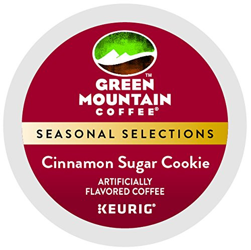 Green Mount Coffee Cinnamon Sugar Cookie Keurig Single-Serve K-Cup Pods, Light Roast Coffee, 24 Count