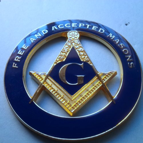 Delux Master Mason F&AM Heavy Alloy Car Emblem 029 By Equinox Masonic Regalia Delux Master Mason F&AM Heavy Alloy Car Emblem 029 By Equinox Masonic Regalia