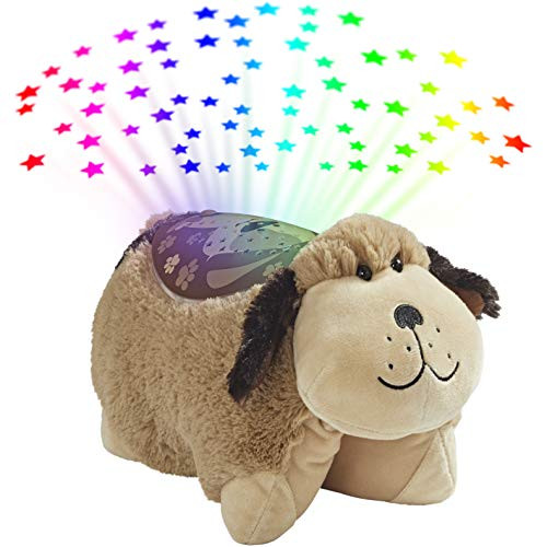 Pillow Pets Signature Snuggly Puppy Sleeptime Lite, Brown