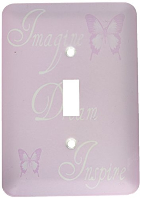3dRose lsp_39250_1"Pink Imagine, Dream, Butterflies-Affirmations-Inspirational Words Single Toggle Switch 3dRose lsp_39250_1"Pink Imagine, Dream, Butterflies-Affirmations-Inspirational Words Single Toggle Switch
