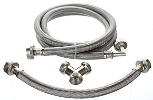 Premium Steam-Dryer Installation Kit - Braided Stainless Steel, 6 ft