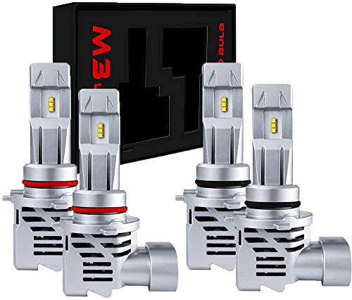 WISWIS 9005 9006 120W LED Headlight Bulbs Extremely Bright Plug-N-Play HB3 HB4 CSP Chips Conversion Kit Combo Package, 24000Lumens (6500K White)