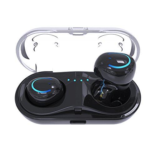 Bluetooth 5.0 Headphones Wireless Earbuds 3D Stereo Headphones with Fast Charging Case,Auto Pairing in-Ear Ear Buds IPX5 Waterproof Mini Sports Earphones for iPhone/Android/Samsung