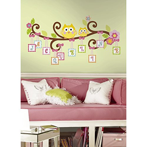 RoomMates RMK2079GM Scroll Tree Letter Branch Peel and Stick Giant Wall Decal