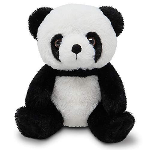 Fluffuns Panda Stuffed Animal - Stuffed Panda Bear Plush Toys - 9 Inches (Black)