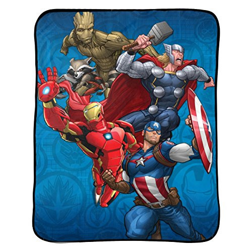 Marvel Avengers Blanket Kids Bedding Throw - 46 in. x 60 in.