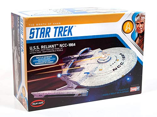 Polar Lights Star Trek U.S.S. Enterprise Reliant Wrath of Khan Edition 1:000 Scale Set Prop Replica Model Kit