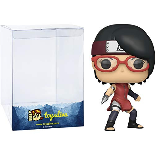 Sarada Uchiha: Funk?o Pop! Vinyl Figure Bundle with 1 Compatible 'ToysDiva' Graphic Protector (672 - 45426 - B)