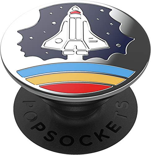 PopSockets: PopGrip with Swappable Top for Phones and Tablets - Enamel Space Shuttle Navy