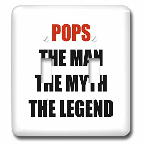 3dRose lsp_202808_2 POPS The Man The Myth The Legend Double Toggle Switch